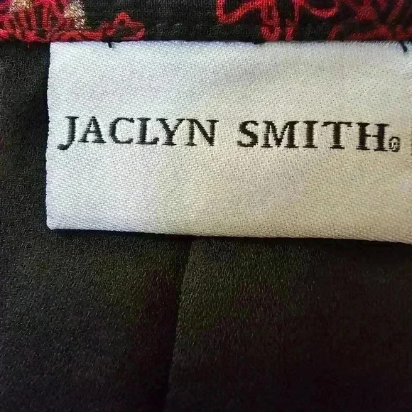 Jaclyn Smith Skirt Womens 1X Black Red Lined Side Zip Whimsygoth Witchy - Picture 6 of 14